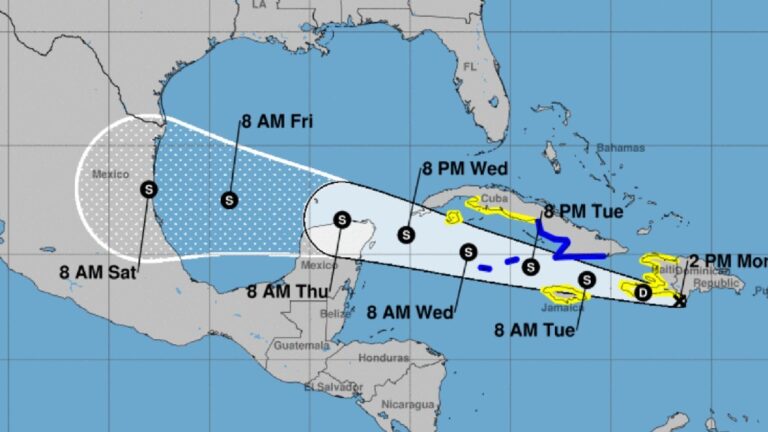Por cercanía de tormenta tropical Grace, Quintana Roo y Yucatán, en alerta verde