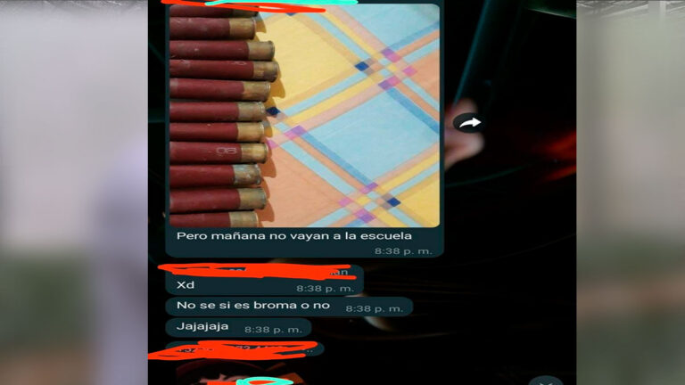 “No vayan a la escuela”: alumno comparte foto con cartuchos y causa pánico en Veracruz