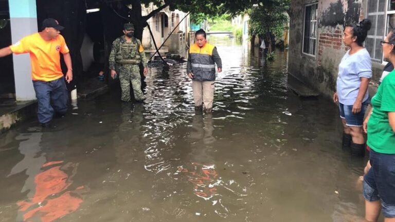 Inundaciones y localidades incomunicadas: lluvia en Veracruz azota 18 municipios