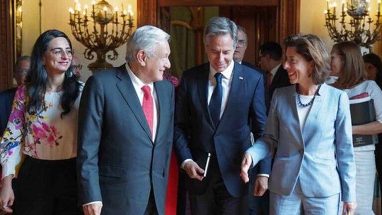 “Productiva y amistosa”: AMLO y Blinken terminan reunión en Palacio Nacional